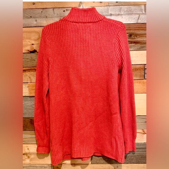 🍊Soft Surroundings Highland
Autum Leaf Ribbed Chunky Knit Tunic Knit Sweater. M - Picture 14 of 16